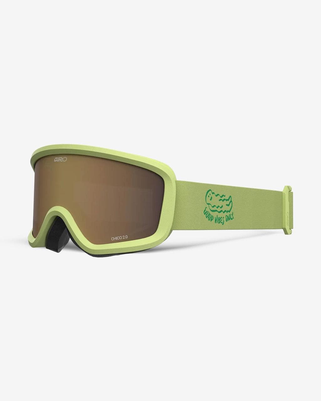 Masque Giro Chico 2.0 Namuk vert citron avec lentille Amber Rose enfant