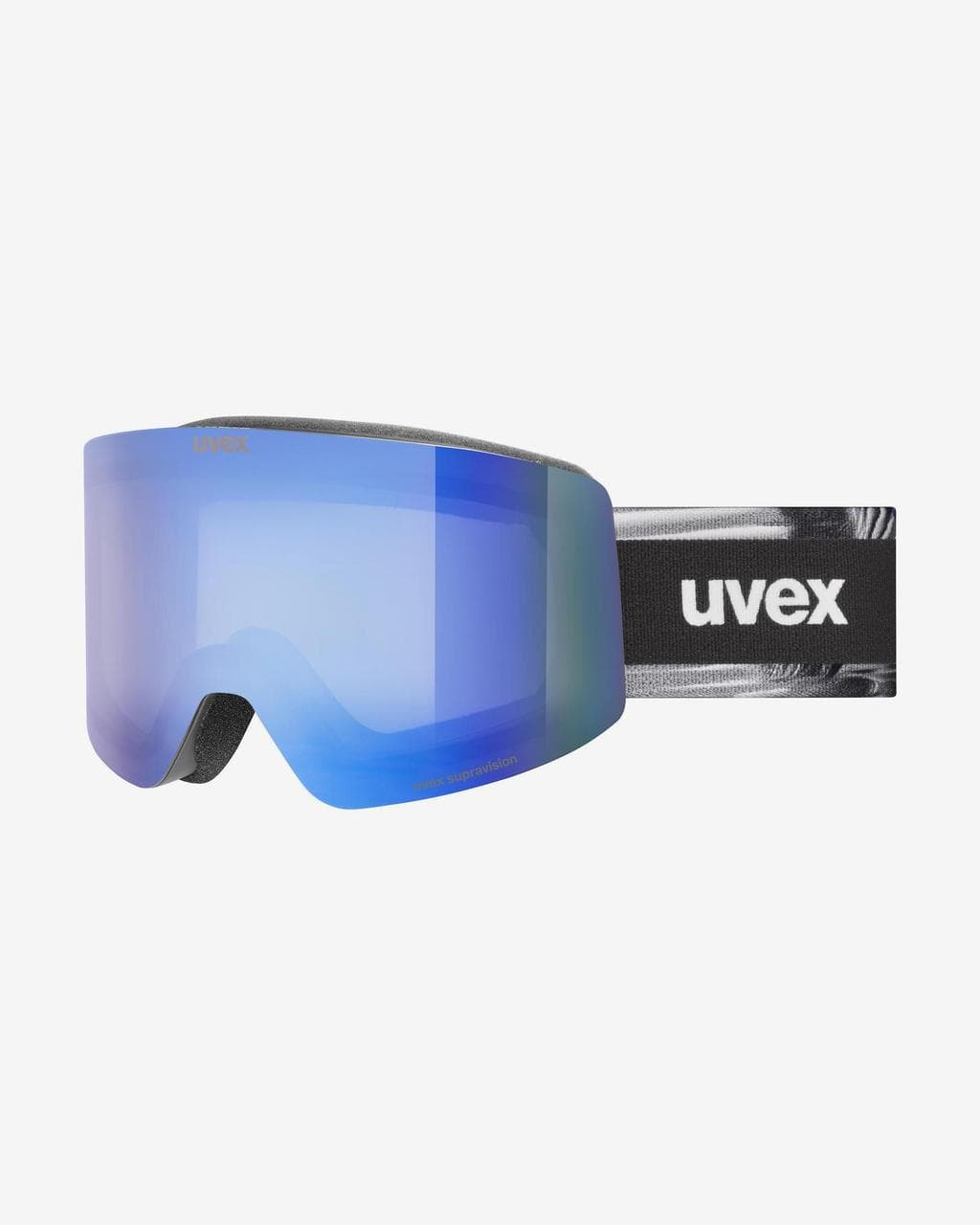 Masque Uvex Provoqe FM noir mat avec écran Mirror Blue