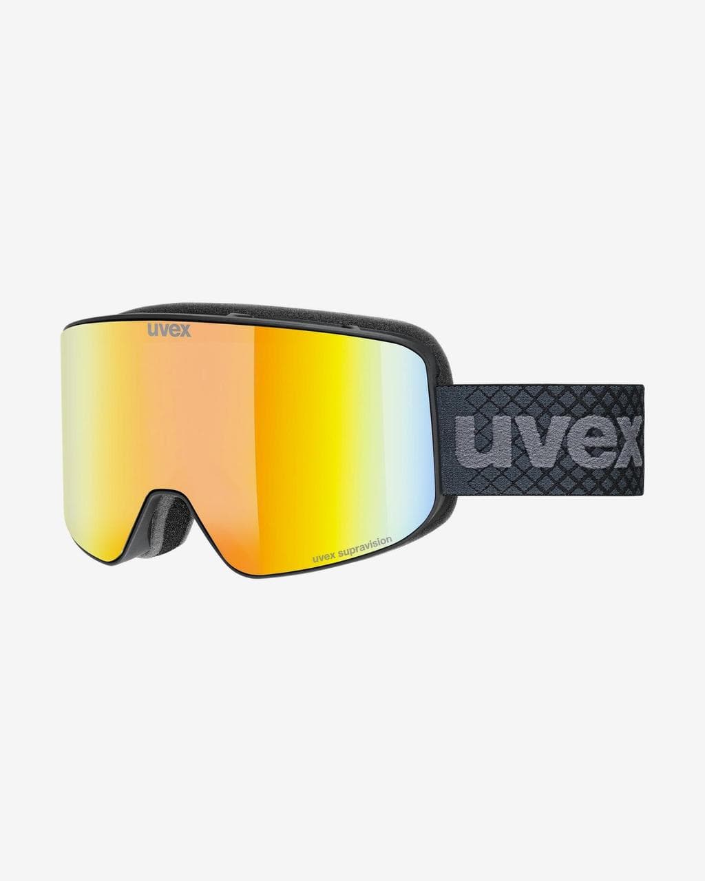 Masque Uvex Pyrit FM noir mat avec lentille Mirror Red