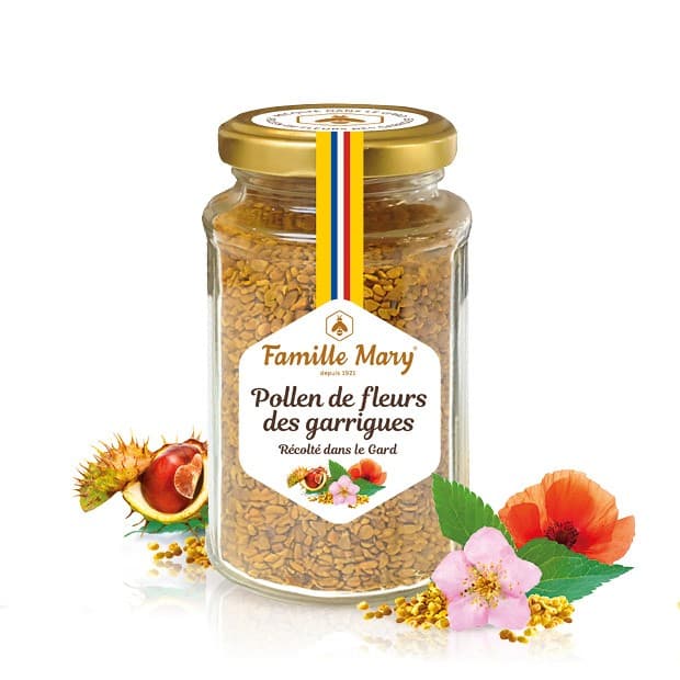 Pollen des fleurs des garrigues